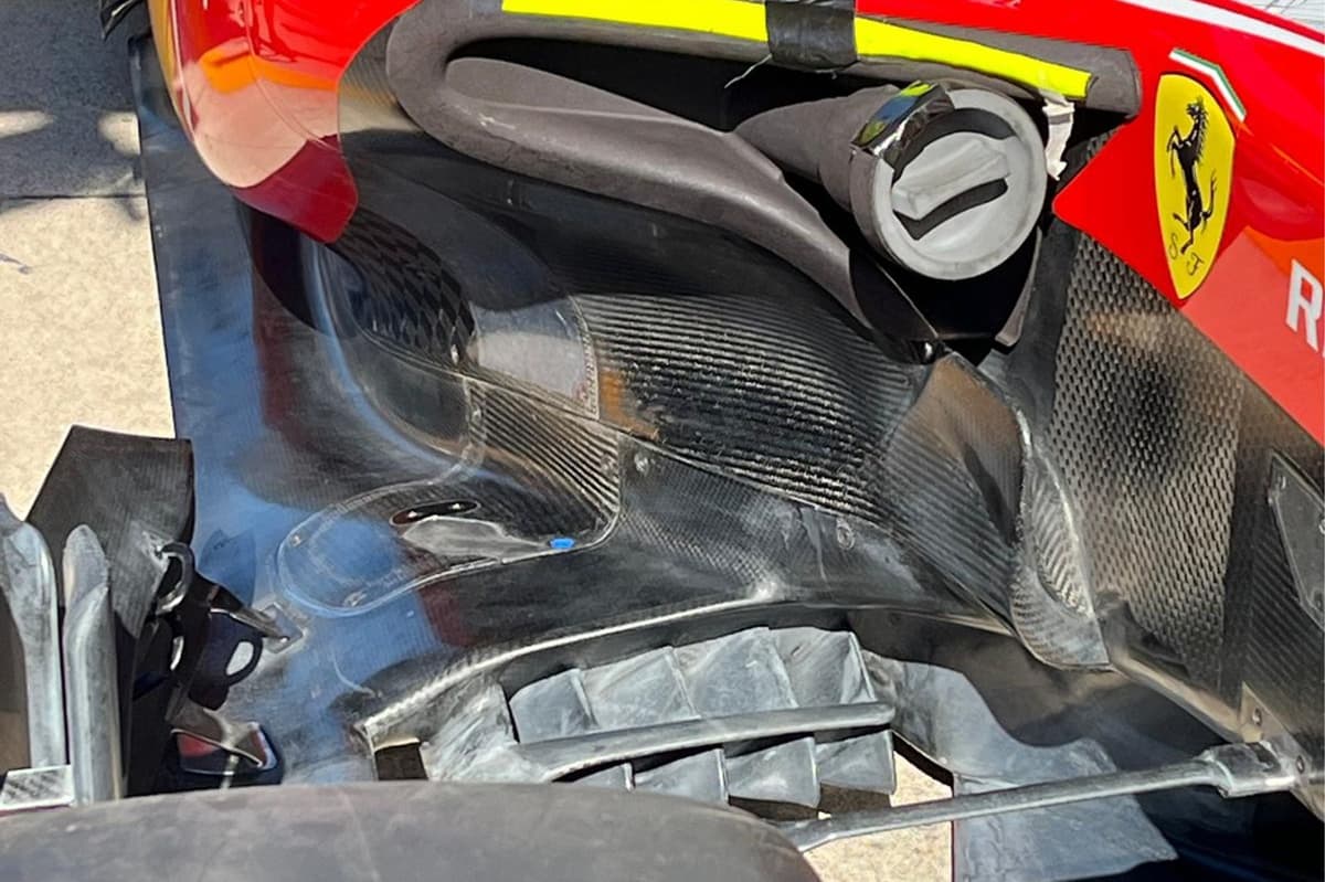 Ferrari introduce en Austin mejoras en el suelo, los sidepods y el difusor del SF-26
