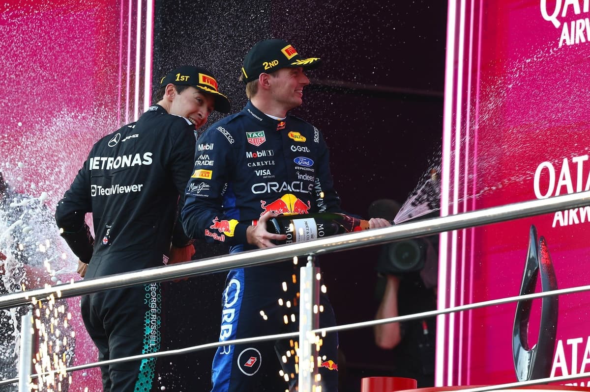 La cuerda elástica de Bakú: Mercedes explica cómo Russell contuvo a Verstappen por 0,196 s