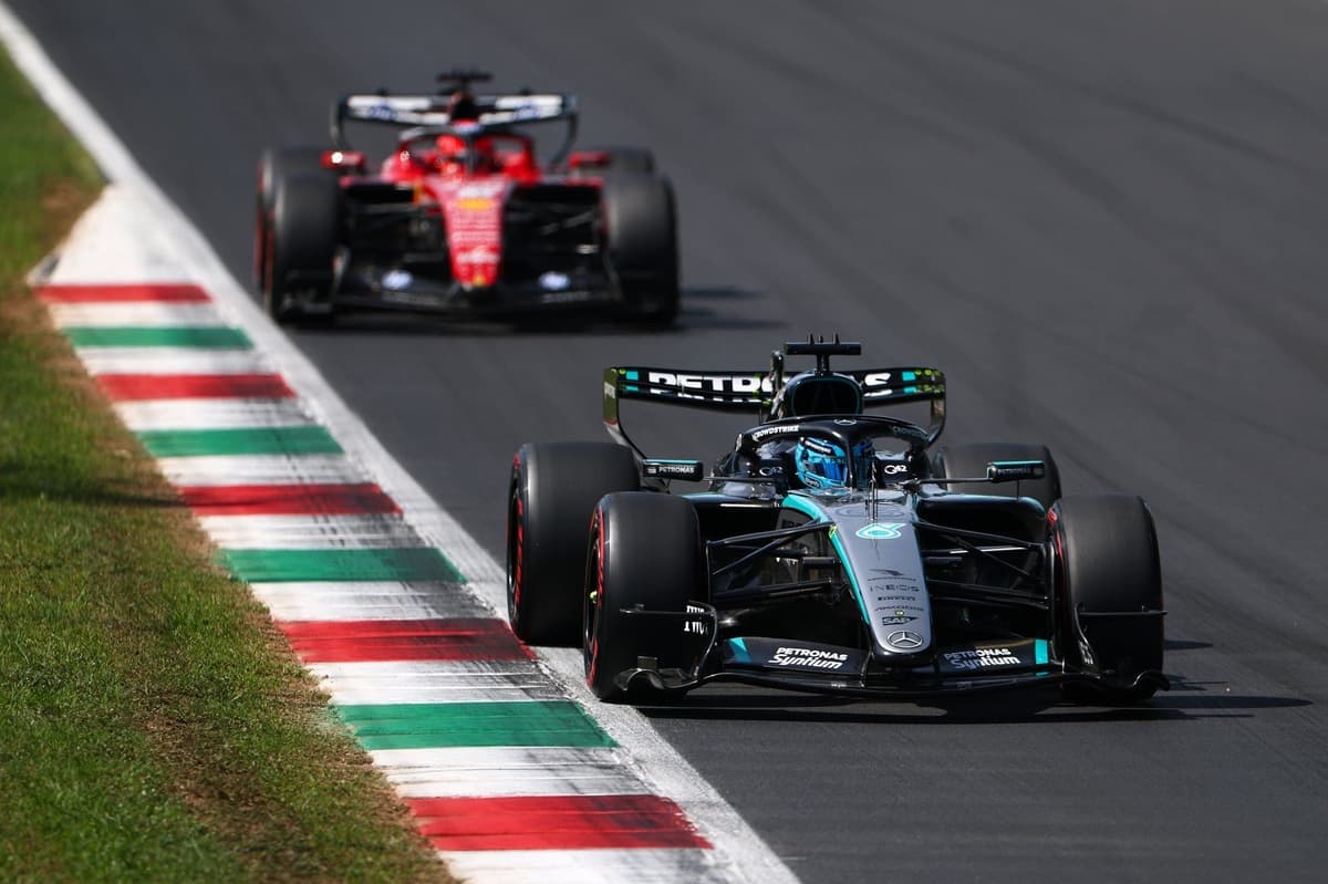 Russell se lleva el FP3 en Monza: Mercedes se posiciona para la pole con Hamilton y Verstappen a su estela