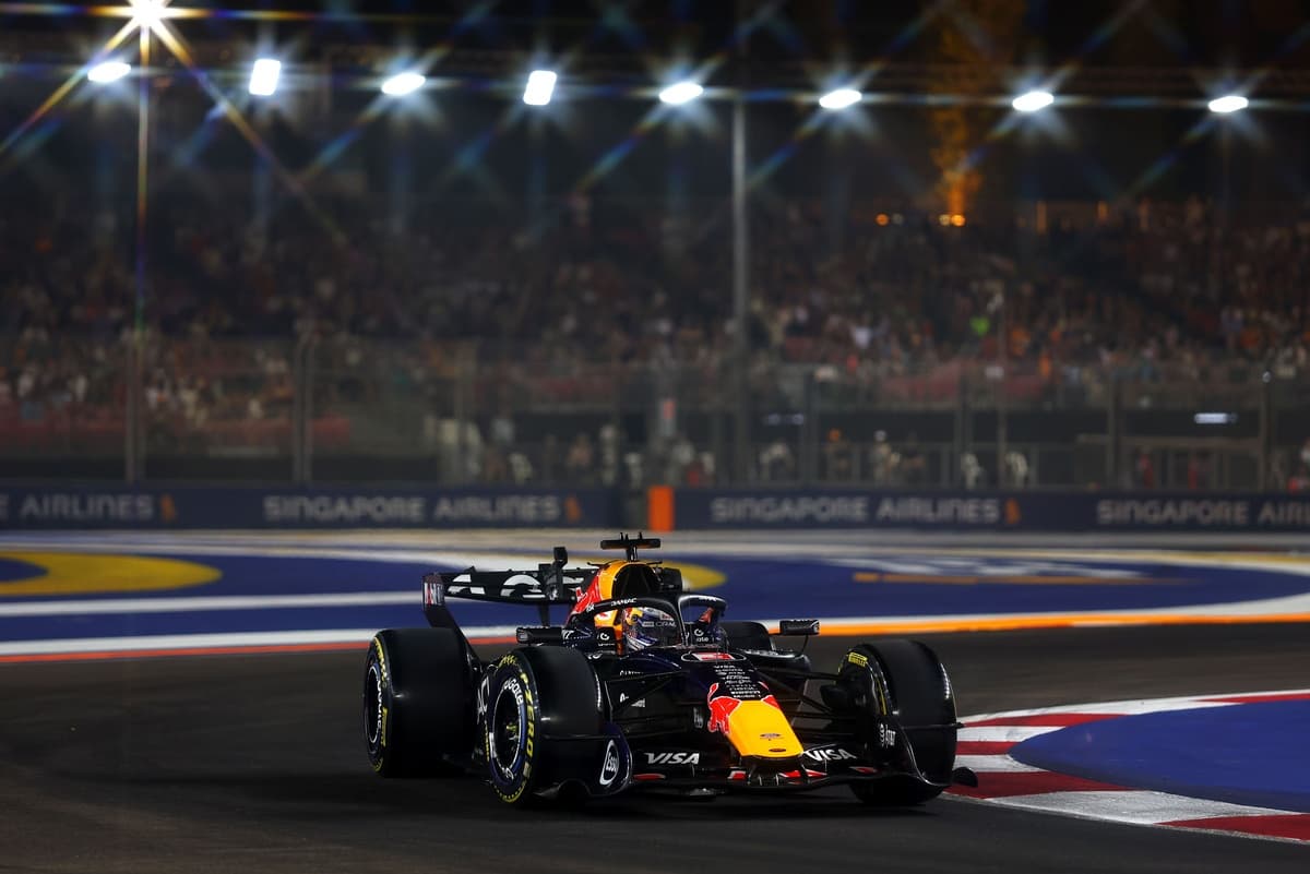 Verstappen firma la pole de la sprint en Singapur con un solo giro: Colapinto roza la SQ3 y Checo Pérez se estampa en la SQ1