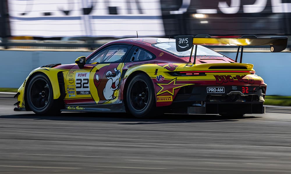 Guven repite como el más rápido en Indianápolis: Porsche de GMG Racing lidera el último ensayo