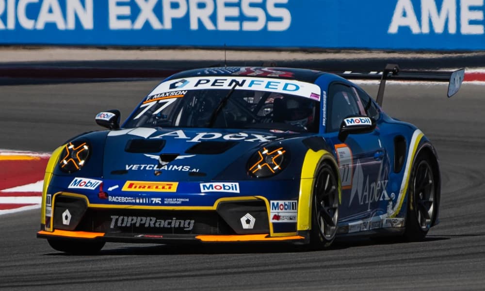 Tyler Maxson lidera el único entrenamiento de la Porsche Carrera Cup North America en COTA