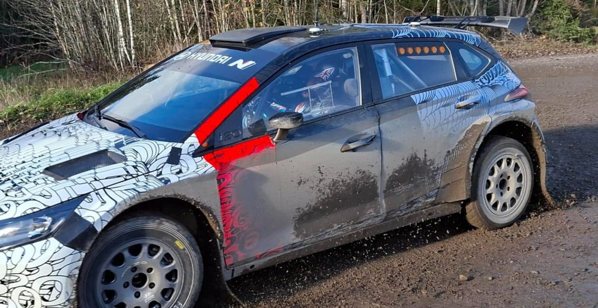 Kris Meeke prueba la última especificación del Hyundai i20 N Rally2 en Finlandia