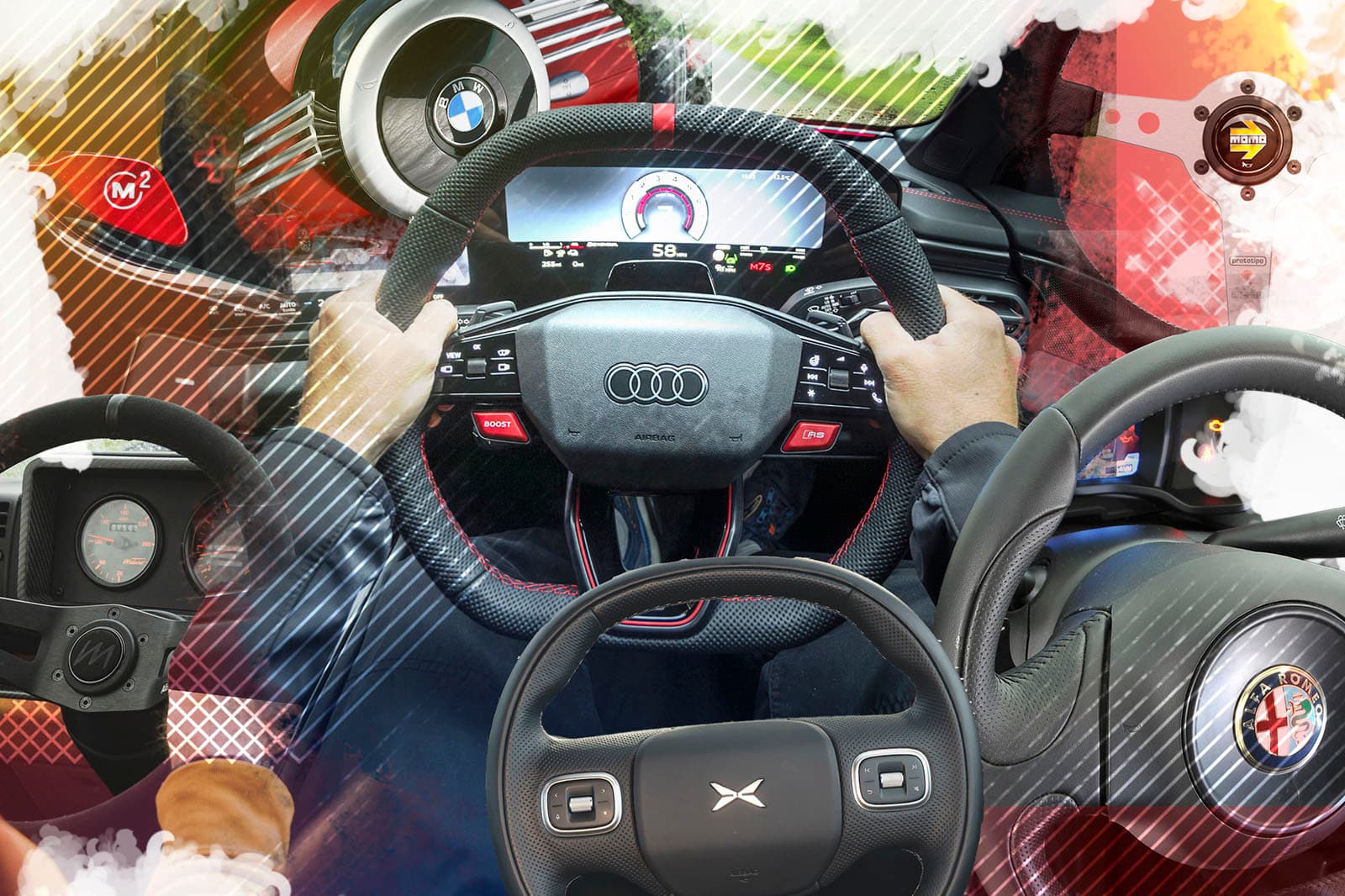 Los fabricantes convierten el volante en una suite de controles giratoria